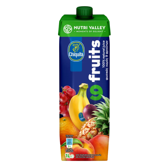 Nutri Valley Fruchtgetränk 9 Früchte (1L) Chiquita - Araxxon